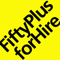 Fifty Plus for Hire logo